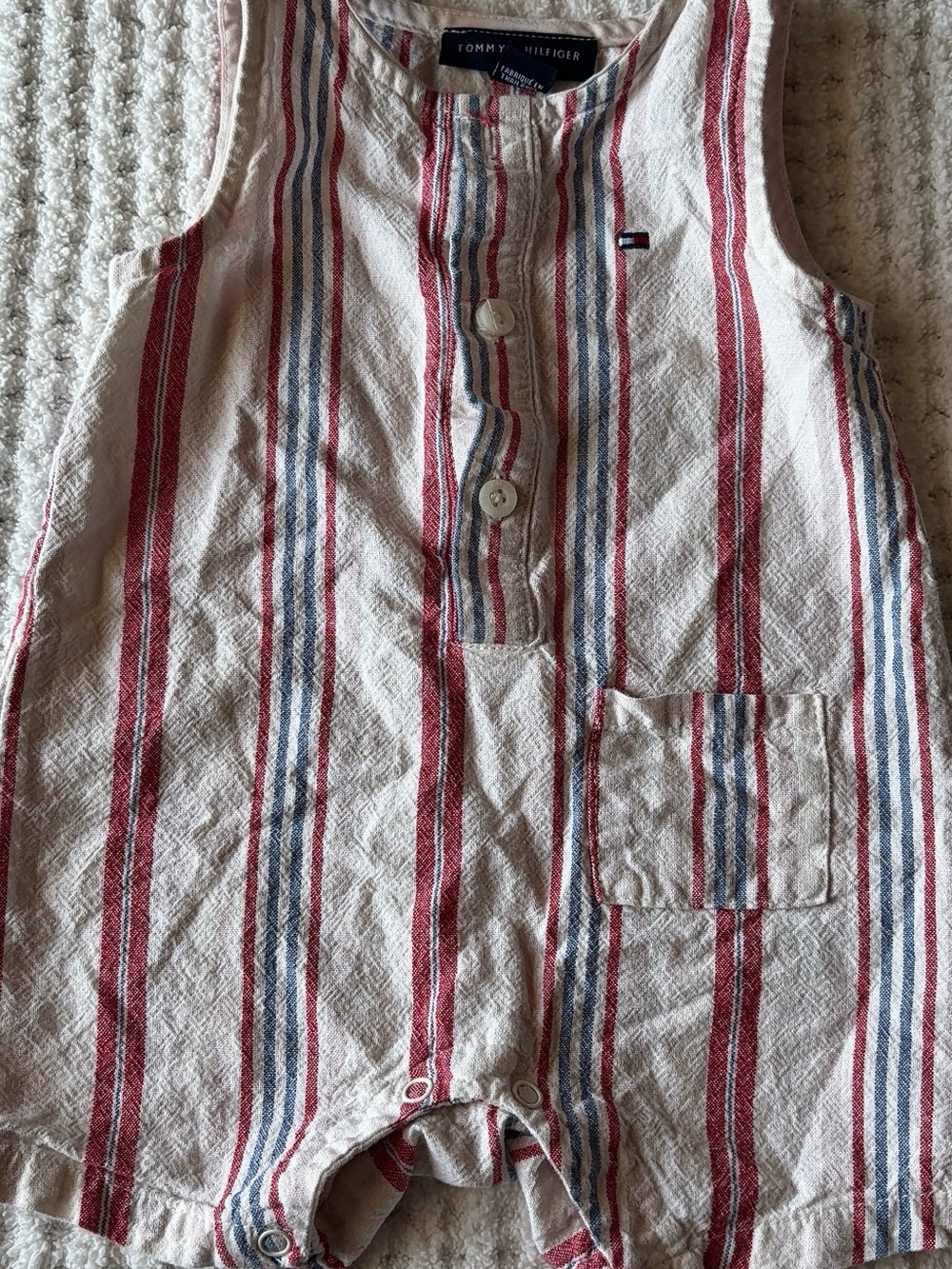 Baby Tommy Hilfiger Striped 6-9M romper